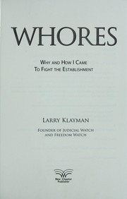 Whores: Why and How I Came to Fight the Establishment