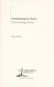 Partitioning for Peace: An Exit Strategy for Iraq