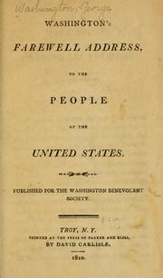 Washington's Farewell Address